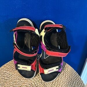 Women’s ECCO Yucatan Sport Sandal, Multicolor Hibiscus Size 5-5.5 EU 36
